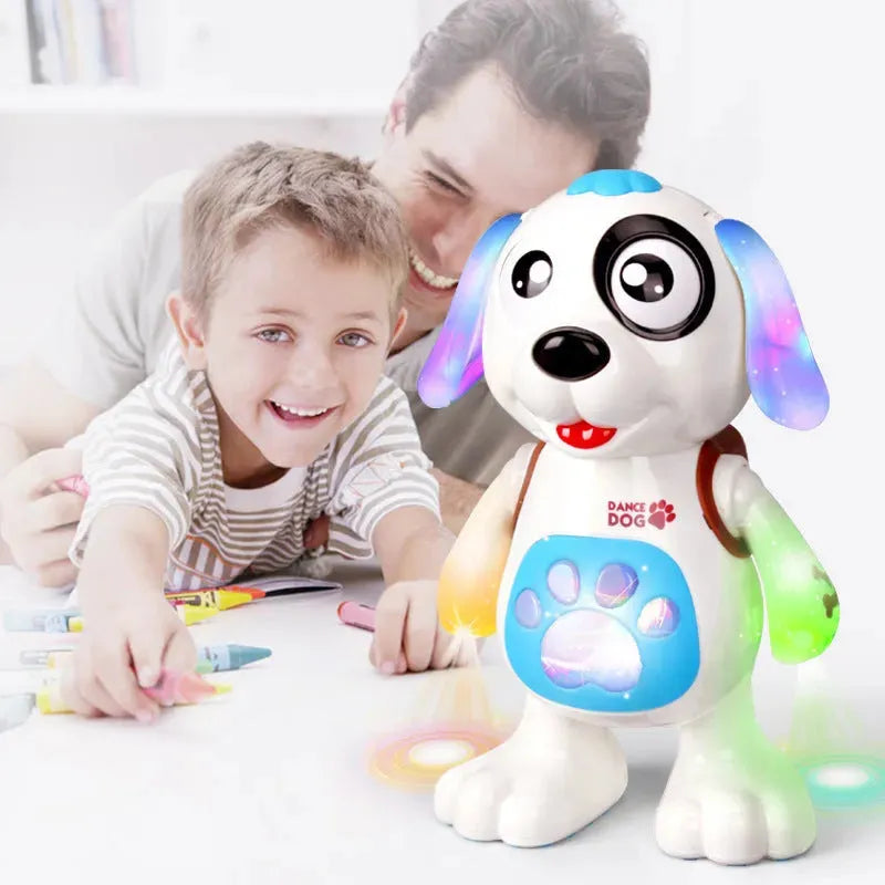 Electric Toy Dog, Music, Light, Dance, Walk, Children'S Vibrato Robot Dog - Bellarte Enchanté Electric Toy Dog, Music, Light, Dance, Walk, Children'S Vibrato Robot Dog